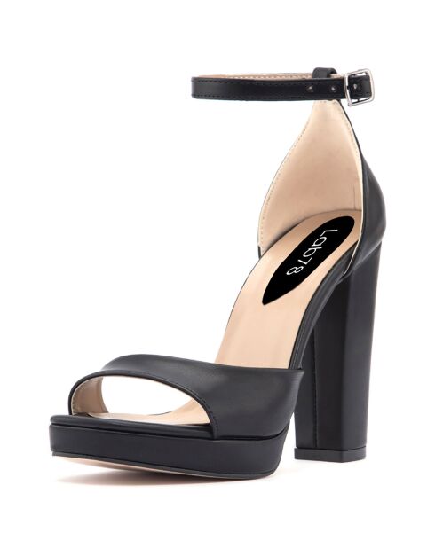 Sandales Camille noires - Talon 11.5 cm