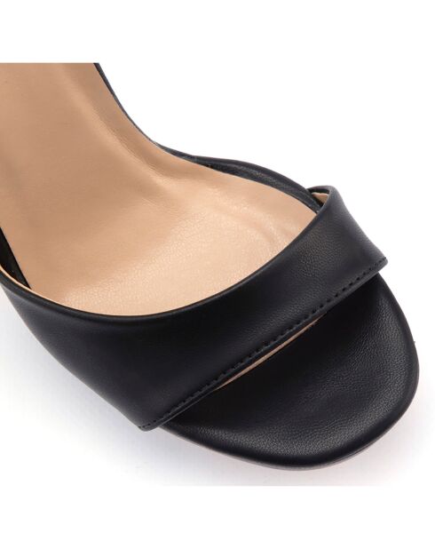 Sandales Camille noires - Talon 11.5 cm