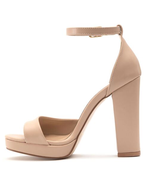 Sandales Camille nude - Talon 11.5 cm
