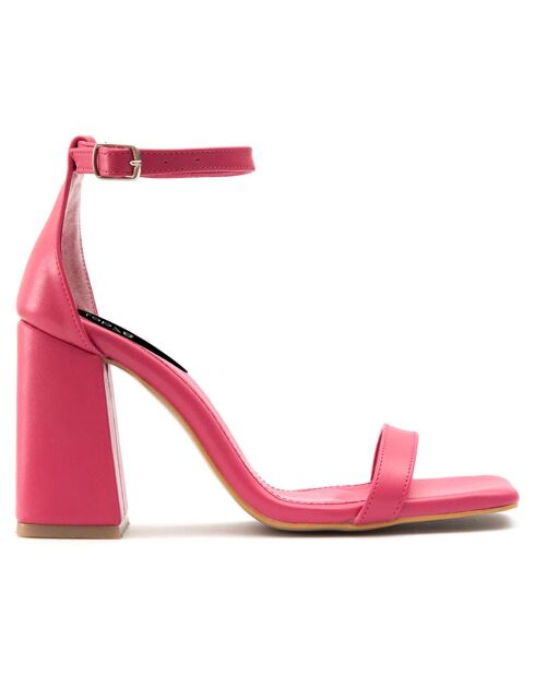 Sandales Capucine fuchsia - Talon 7.5 cm