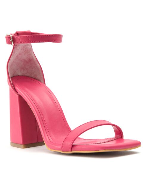 Sandales Capucine fuchsia - Talon 7.5 cm