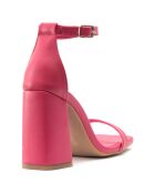 Sandales Capucine fuchsia - Talon 7.5 cm