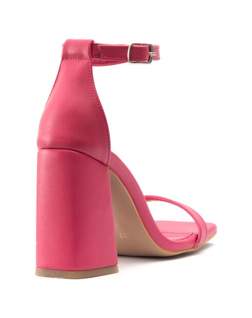 Sandales Capucine fuchsia - Talon 7.5 cm