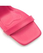 Sandales Capucine fuchsia - Talon 7.5 cm