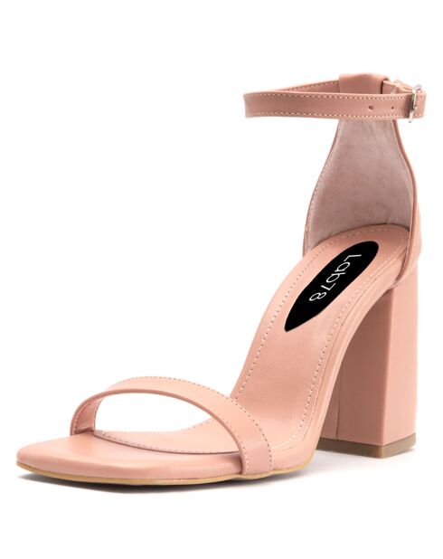Sandales Capucine rose clair - Talon 7.5 cm