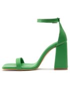 Sandales Capucine vertes - Talon 7.5 cm