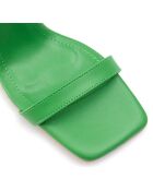 Sandales Capucine vertes - Talon 7.5 cm