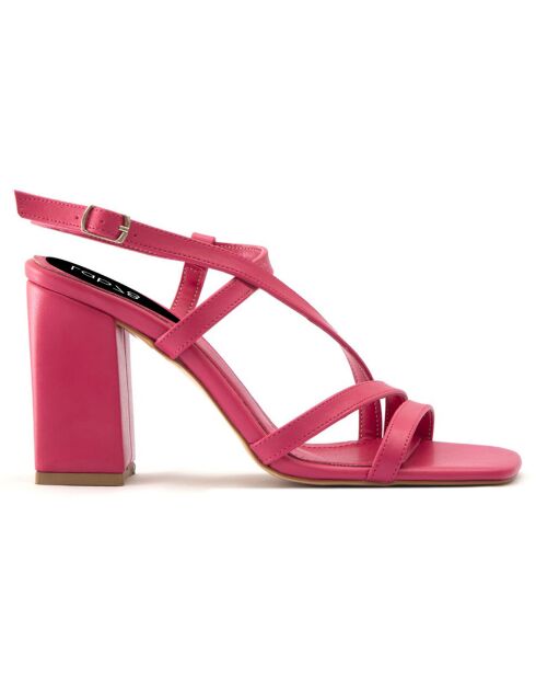 Sandales Selena fuchsia - Talon 8.5 cm