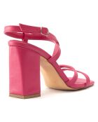 Sandales Selena fuchsia - Talon 8.5 cm
