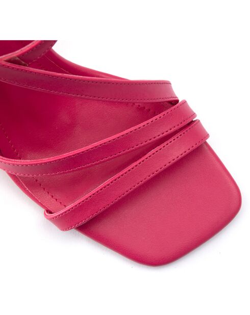 Sandales Selena fuchsia - Talon 8.5 cm