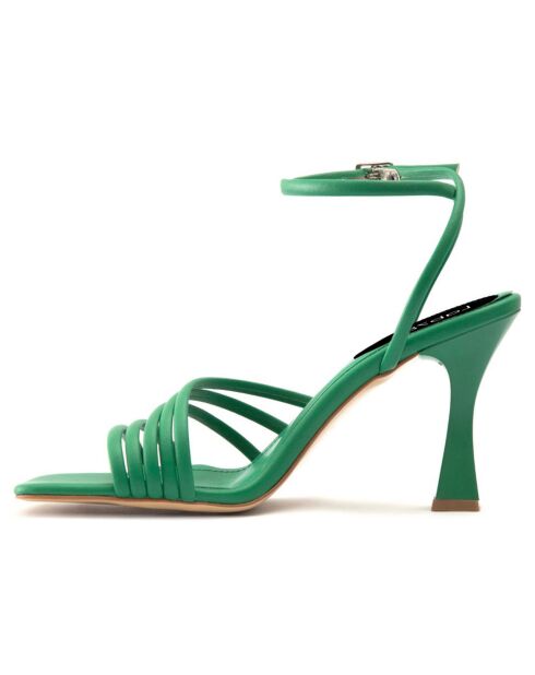 Sandales Sofia vertes - Talon 8.5 cm
