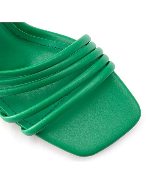 Sandales Sofia vertes - Talon 8.5 cm