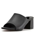 Mules Justine noires - Talon 5.5 cm