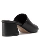Mules Justine noires - Talon 5.5 cm