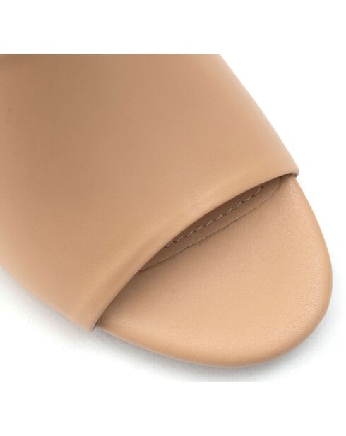 Mules Justine nude - Talon 5.5 cm