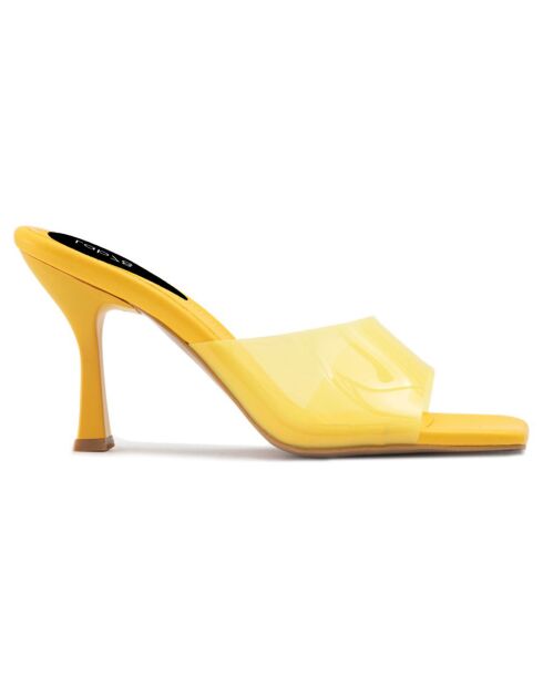 Mules Ines jaunes - Talon 8 cm