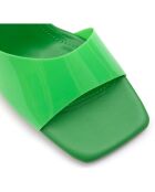 Mules Ines vertes - Talon 8 cm