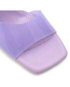 Mules Ines lilas - Talon 8 cm