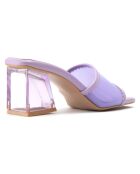Mules Lisa lilas - Talon 5.5 cm