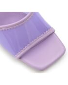 Mules Lisa lilas - Talon 5.5 cm