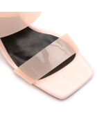 Mules Alma rose clair - Talon 8 cm