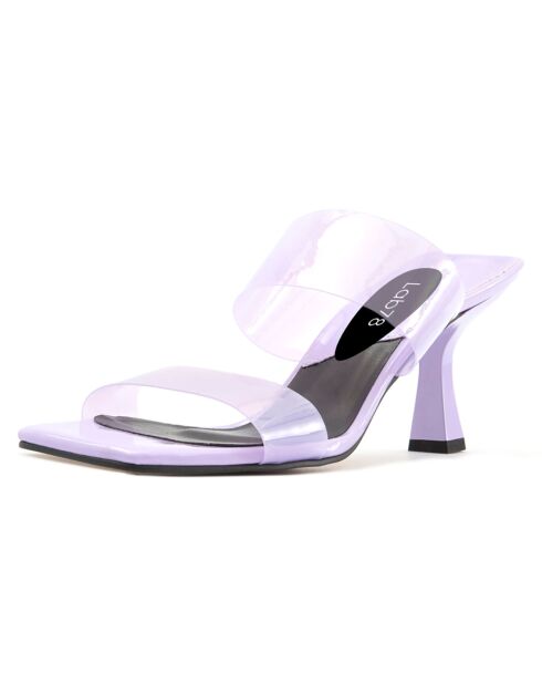 Mules Alma lilas - Talon 8 cm