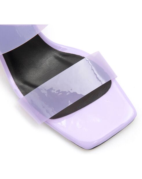 Mules Alma lilas - Talon 8 cm