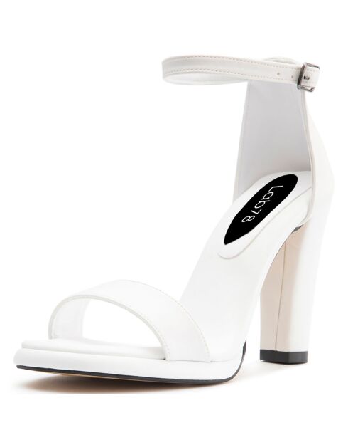 Sandales Diana blanches - Talon 11 cm