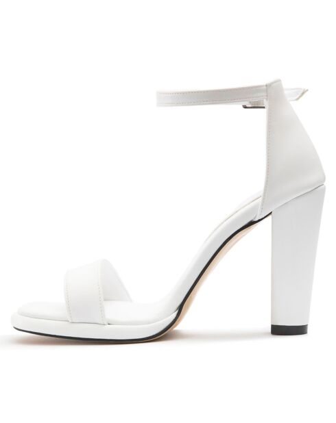 Sandales Diana blanches - Talon 11 cm