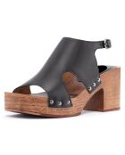 Sandales Frida noires - Talon 8 cm