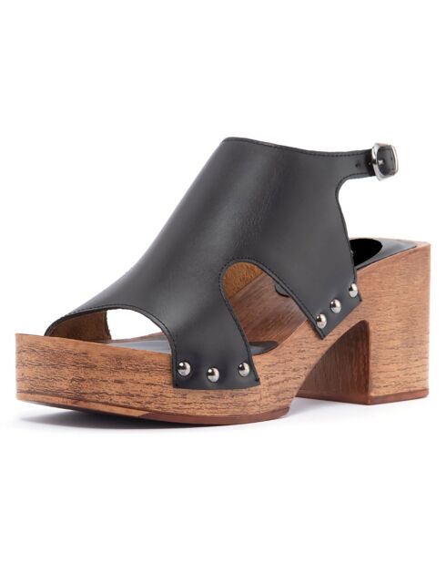 Sandales Frida noires - Talon 8 cm