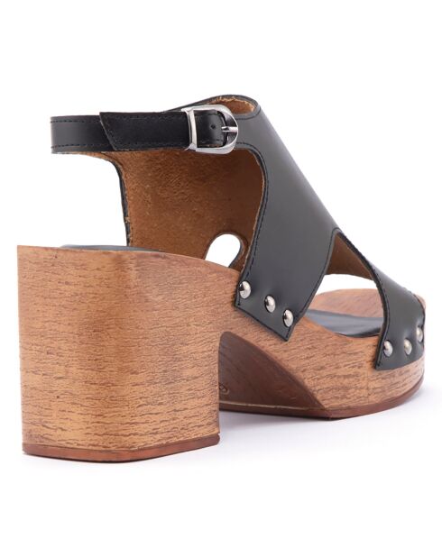Sandales Frida noires - Talon 8 cm