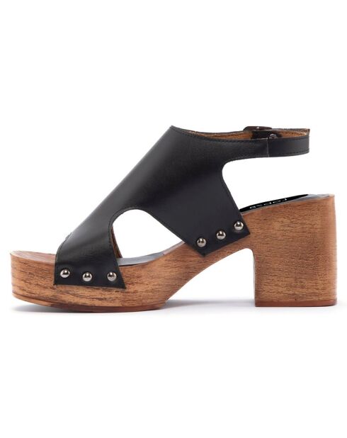 Sandales Frida noires - Talon 8 cm