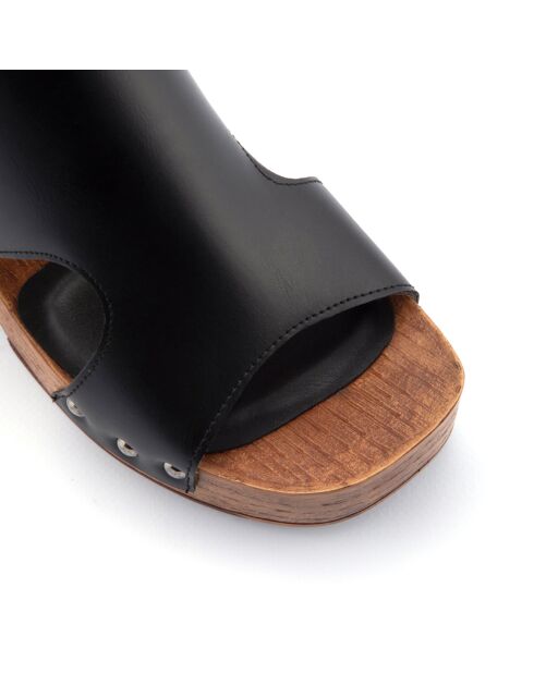 Sandales Frida noires - Talon 8 cm