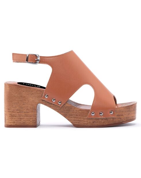 Sandales Frida cognac - Talon 8 cm