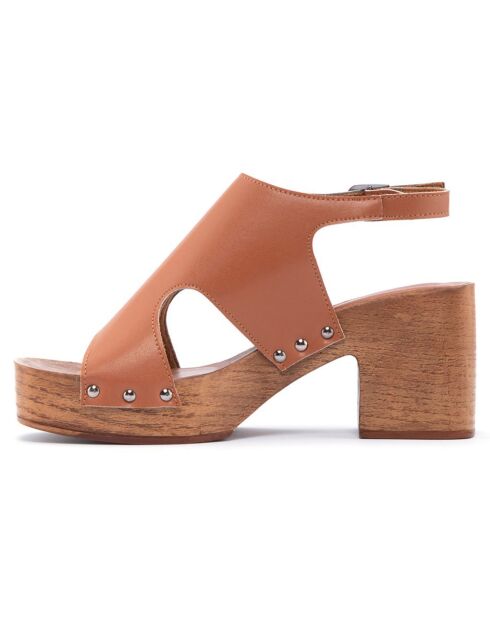 Sandales Frida cognac - Talon 8 cm