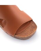 Sandales Frida cognac - Talon 8 cm