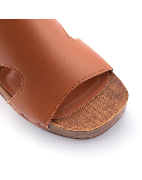 Sandales Frida cognac - Talon 8 cm
