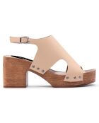 Sandales Frida beiges - Talon 8 cm