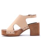 Sandales Frida beiges - Talon 8 cm