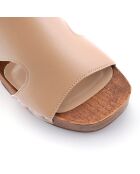 Sandales Frida beiges - Talon 8 cm