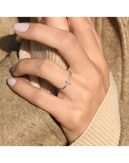 Bague Christiane Diamants 0.05 ct or blanc