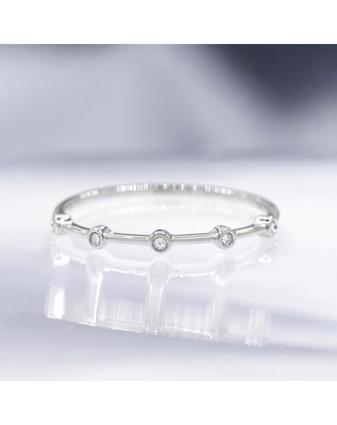 Bague Ensemble Diamant 0.03 ct or blanc