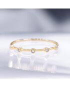 Bague Ensemble Diamant 0.03 ct or jaune