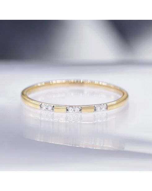 Bague Pour Toujours Diamant 0.024 ct or jaune