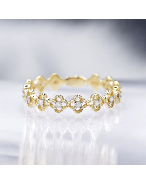 Bague Alicante Diamants 0.14 ct or jaune