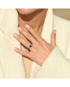 Bague Romblon Diamant 0.52 ct & Saphir 1.35 ct or jaune