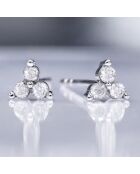 Boucles d'oreilles Anna Diamants 0.12 ct or blanc