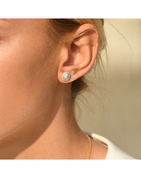 Boucles d'oreilles Suprême Diamants 0.20 ct or blanc