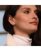 Boucles d'Oreilles Planer sur ton coeur Diamants 0.09 ct or blanc